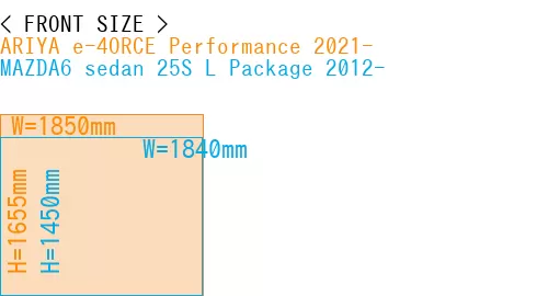 #ARIYA e-4ORCE Performance 2021- + MAZDA6 sedan 25S 
L Package 2012-